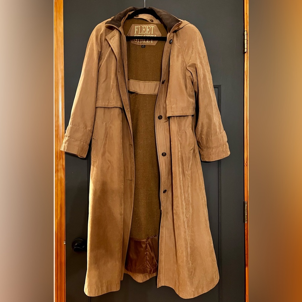 VINTAGE LONDON STYLE TRENCH-COAT | TAN/BROWN